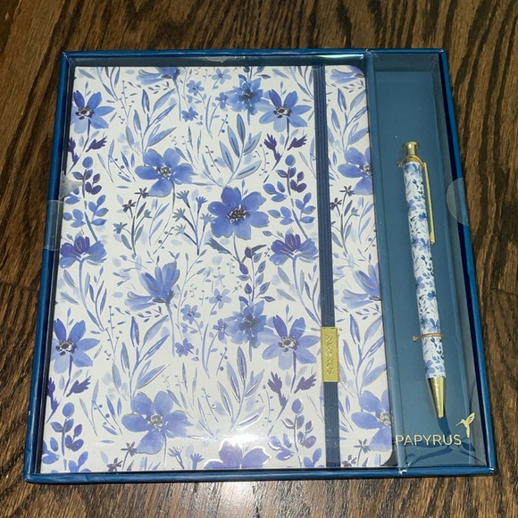 Papyrus | Office | Nwt Papyrus Stationary Set Journal And Pen | Poshmark